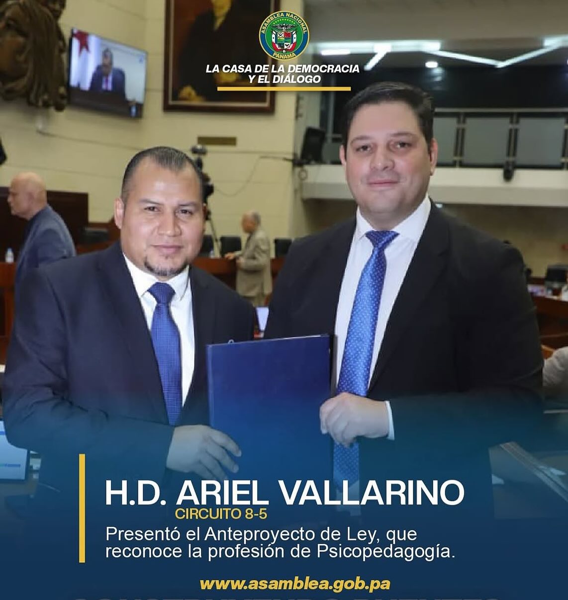 Vallarino presenta proyecto que reconoce la profesión de Psicopedagogía